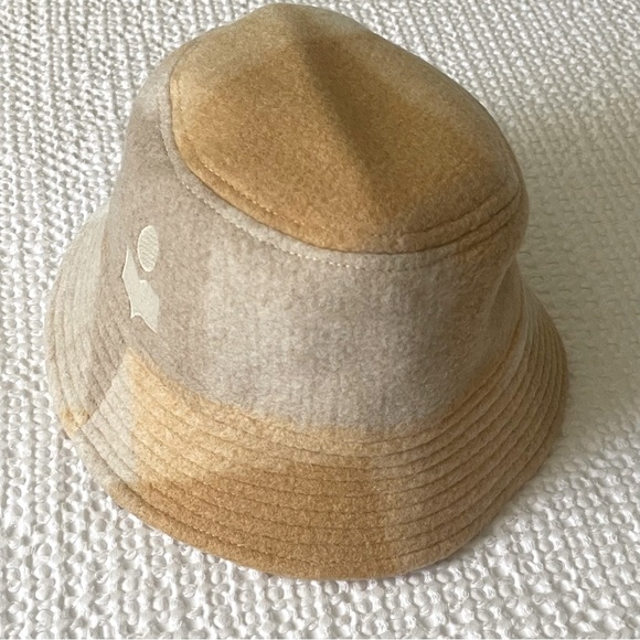 Isabel Marrant Wool Bucket Hat Haley Tan Cream Size M - Picture 3 of 12